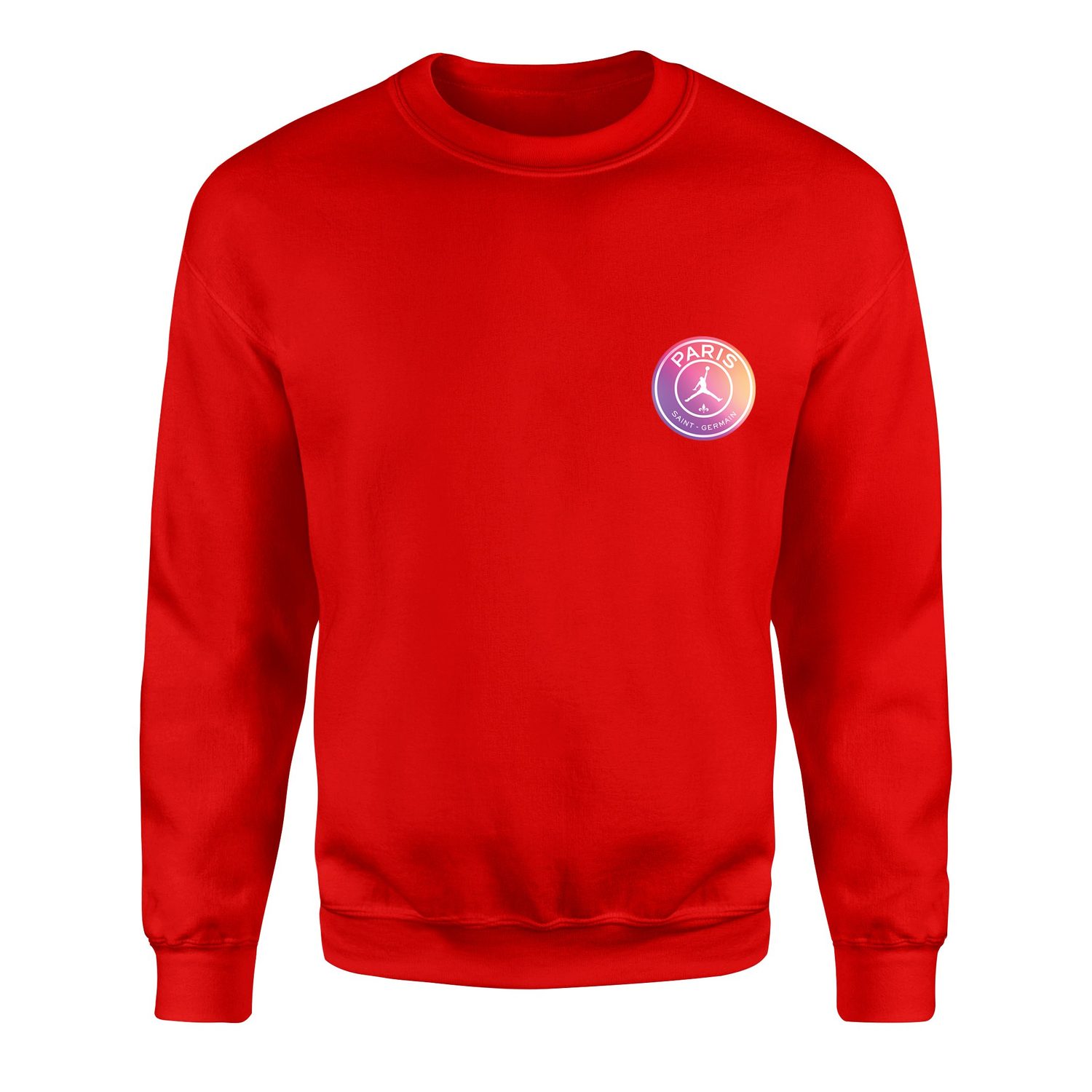 PSG X Air Jordan Gradient Sweatshirt S - Kırmızı