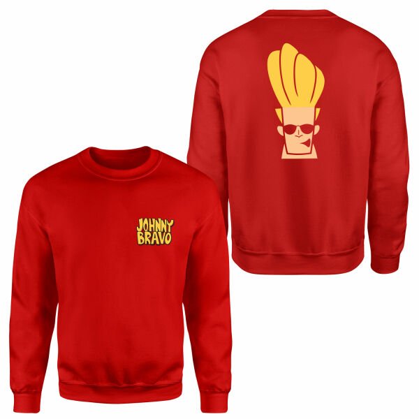 Woah Mamma | Johnny Bravo Sweatshirt M - Kırmızı