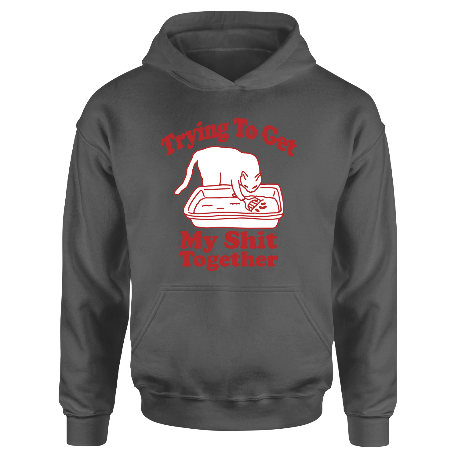 Trying to Get My S**t Together Hoodie XL - Füme