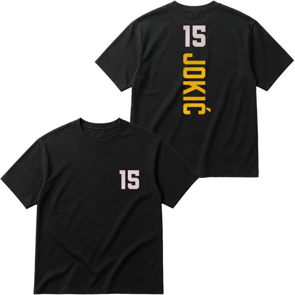 Nikola Jokić Basic Forma Oversize Tişört L - Siyah