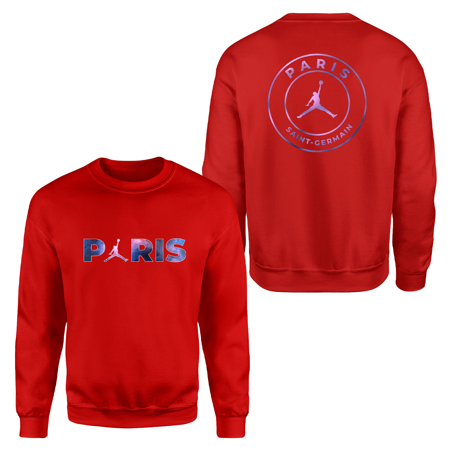 Air Jordan x Paris Saint Germain Space ED Sweatshirt XXL - Kırmızı
