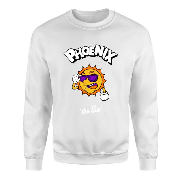 Phoenix Cartoon Sweatshirt XL - Beyaz
