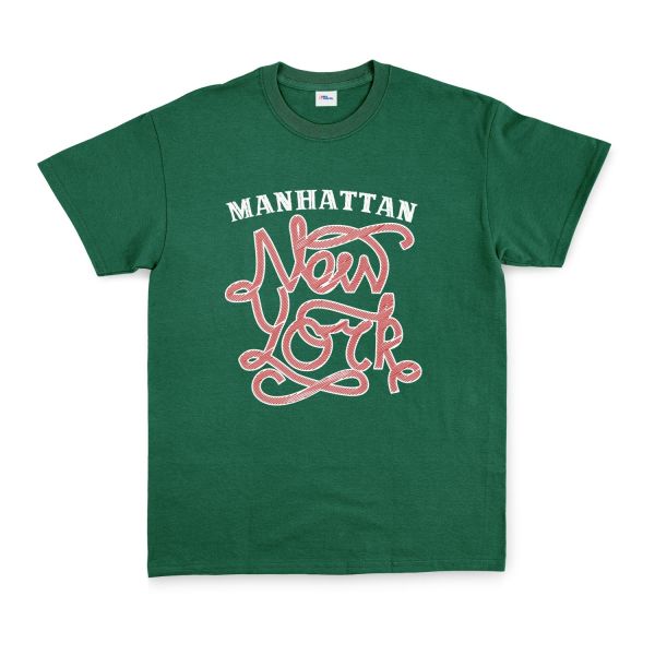 Manhatta, NYC Tişört S - Nefti Yeşili