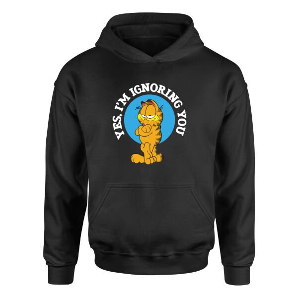 Yes, I’m Ignoring You | Garfield Hoodie M - Siyah