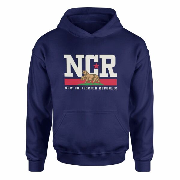 NCR | Fallout Premium Hoodie XL - İndigo Mavisi