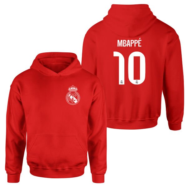 Kylian Mbappe RM WH Forma Hoodie M - Kırmızı