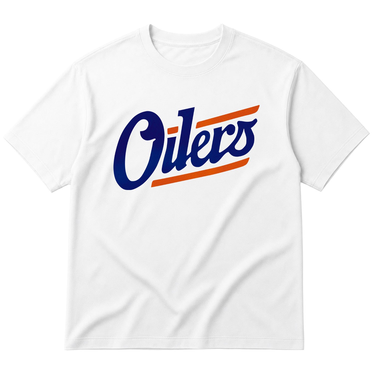 Edmonton Oilers Shield Oversize Tişört S - Beyaz