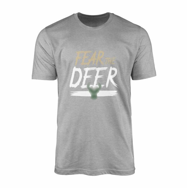 Fear the Deer Tişört XL - Gri