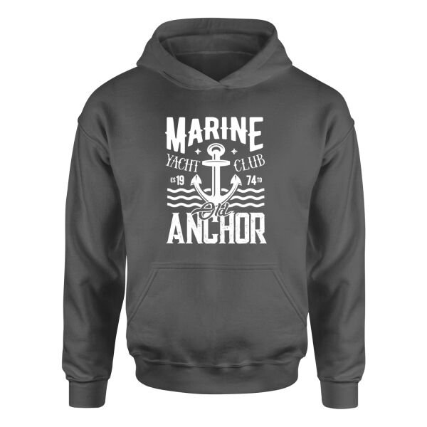Old Anchor Hoodie XL - Füme