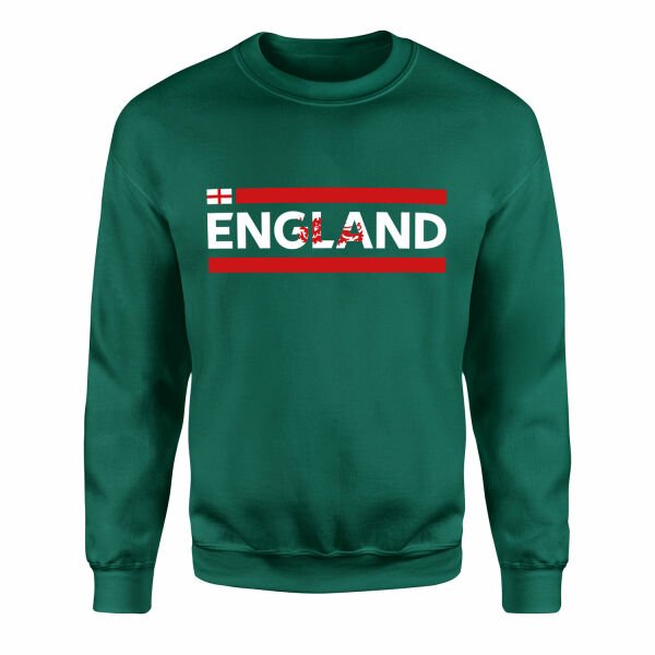 England Sweatshirt S - Nefti Yeşili