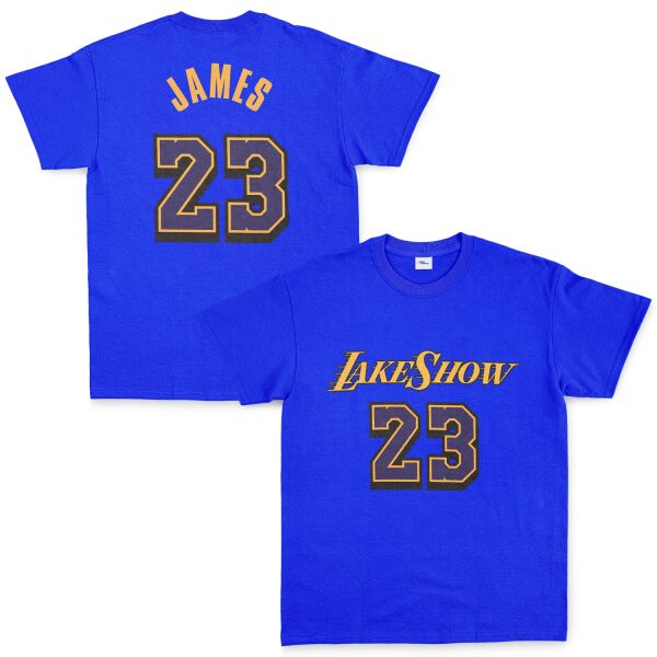 LeBron James 23 LakeShow Tişört M - Mavi