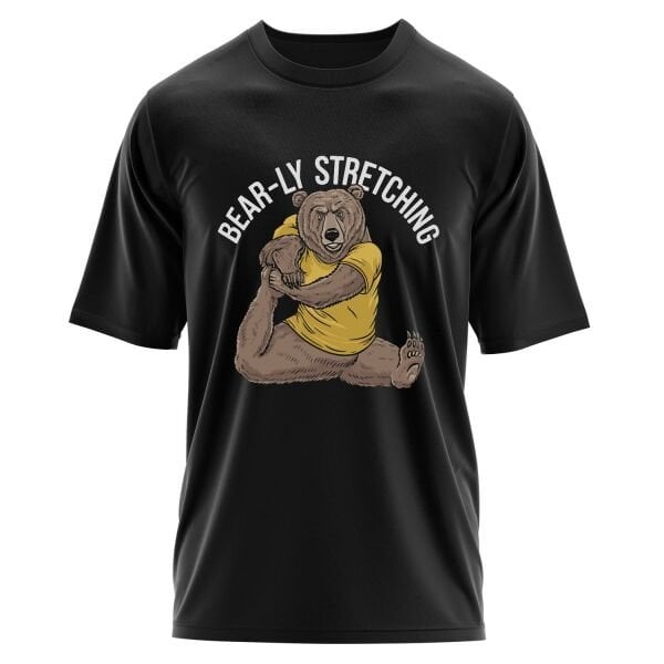 Bear-ly Stretching Oversize Tişört