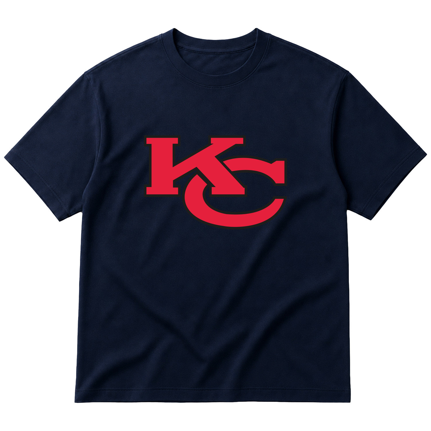 Chiefs, KC Oversize Tişört XL - İndigo Mavisi