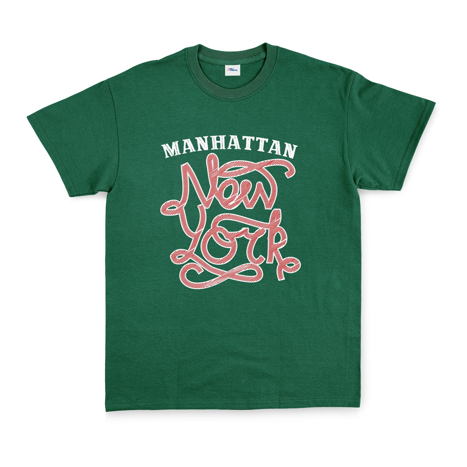 Manhatta, NYC Tişört M - Nefti Yeşili