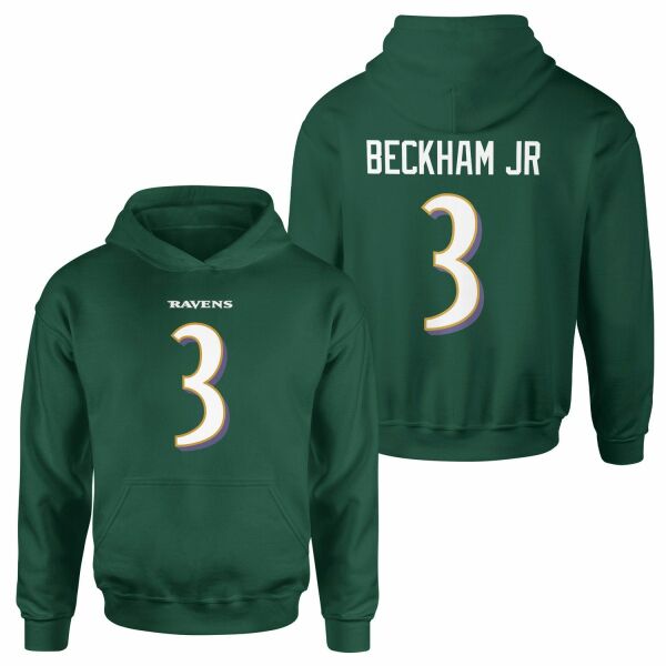 Odell Beckham Jr. Baltimore Ravens Hoodie L - Nefti Yeşili