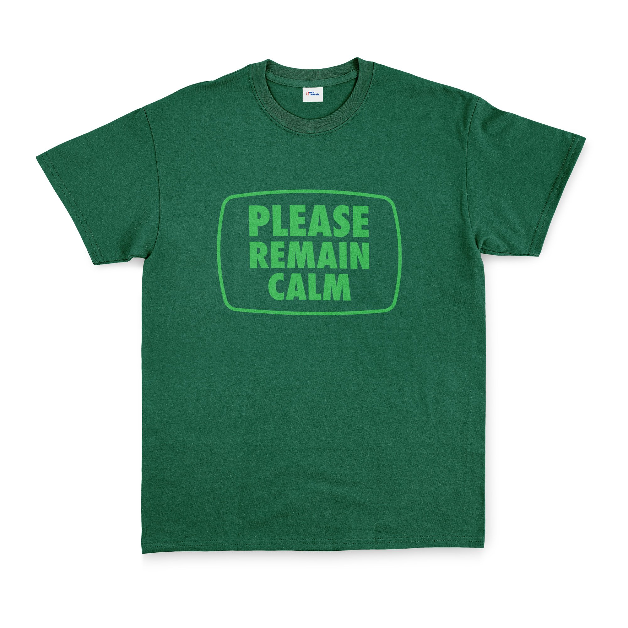 Please Remain Calm | Fallout Tişört XL - Nefti Yeşili