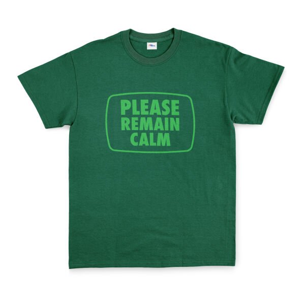 Please Remain Calm | Fallout Tişört XL - Nefti Yeşili