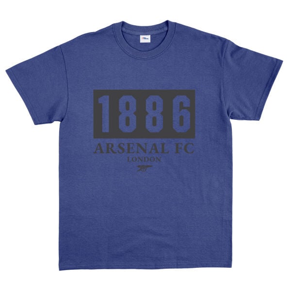 Arsenal Football Club 1886 Tişört L - İndigo Mavisi