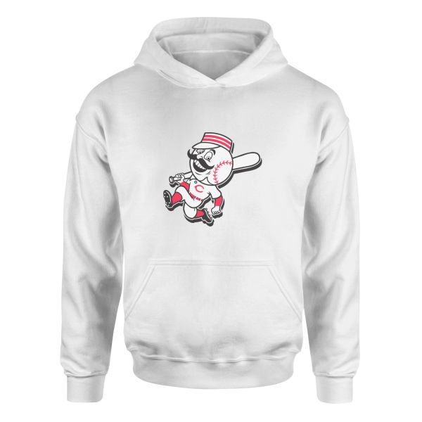 Cincinnati Reds | Mr. Red 60’s Hoodie L - Beyaz