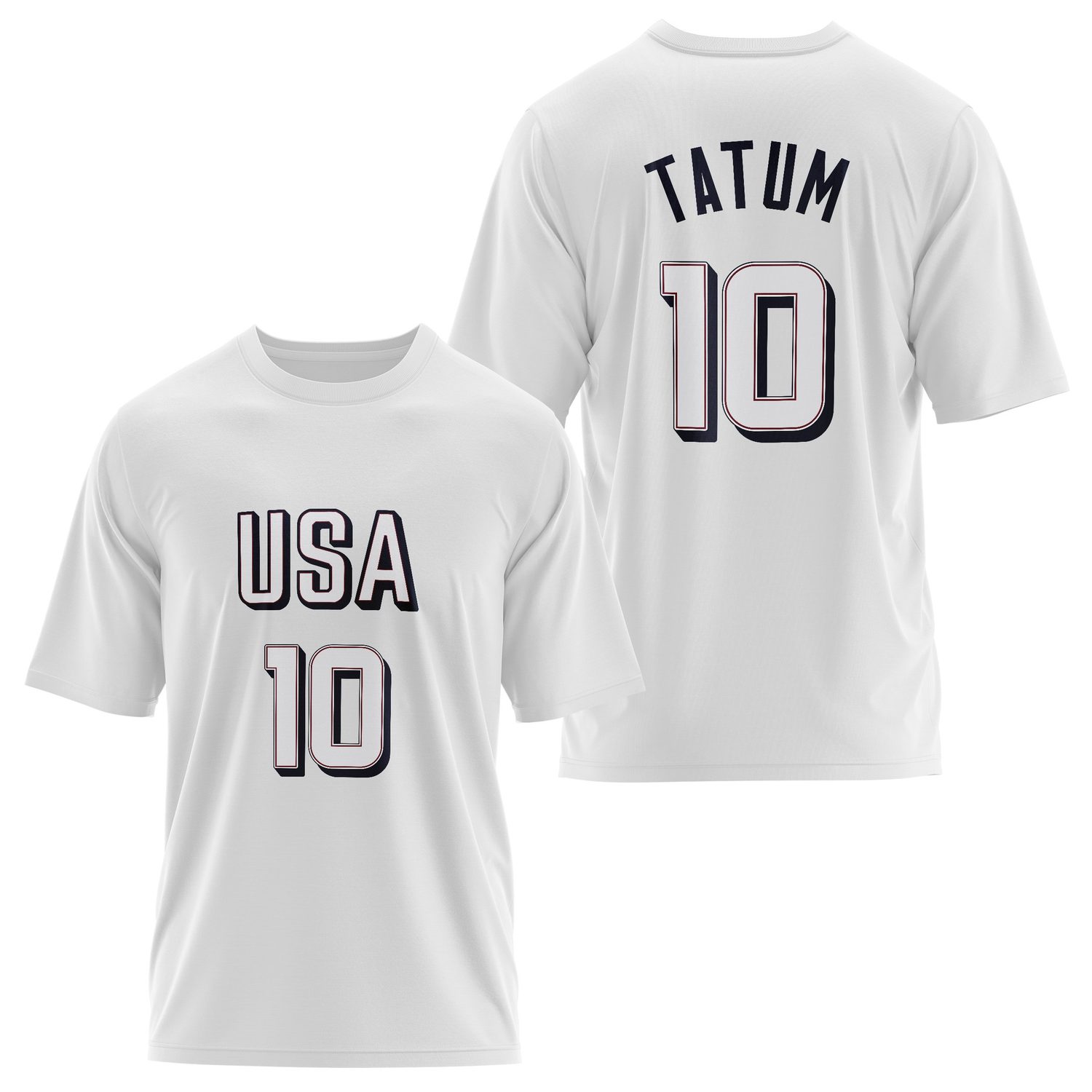 Jason Tatum Forma Oversize Tişört M - Beyaz