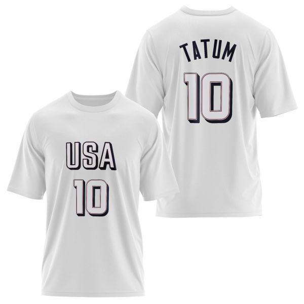 Jason Tatum Forma Oversize Tişört M - Beyaz