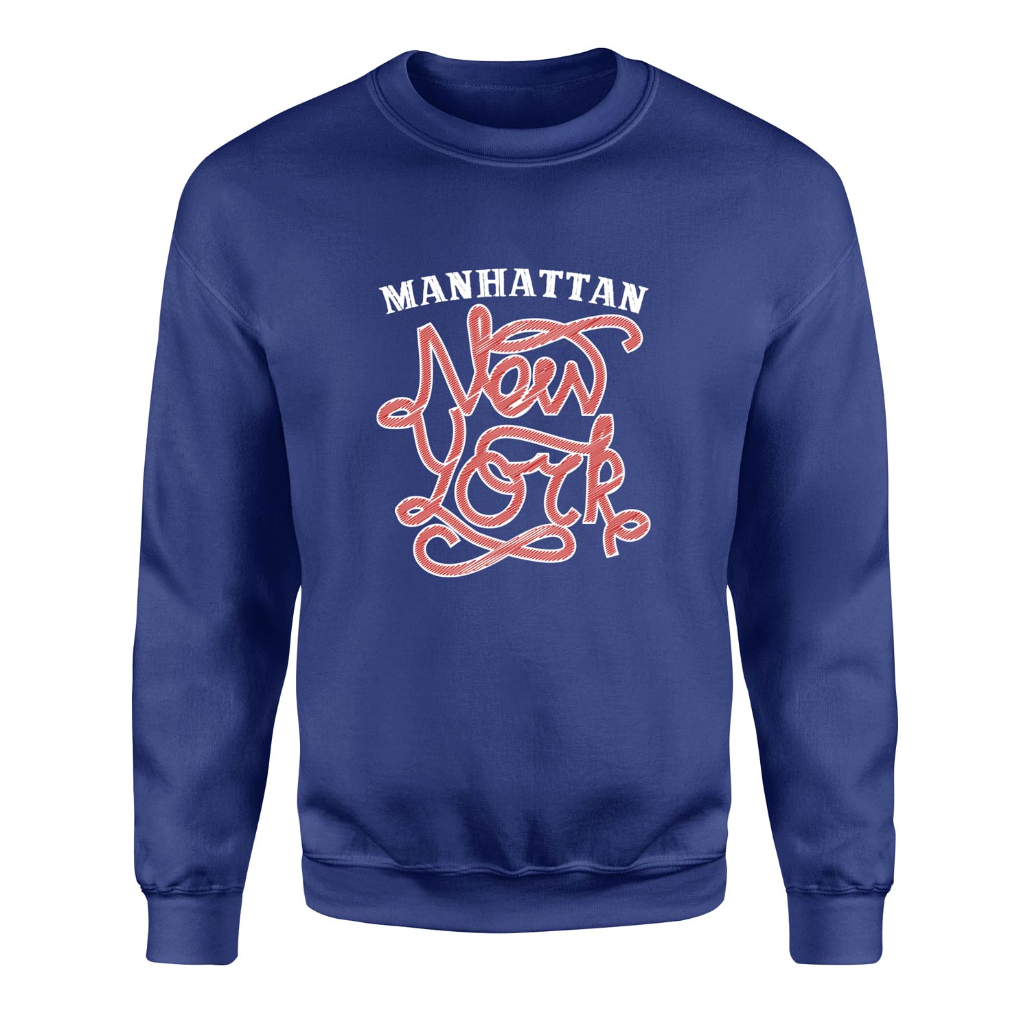 Manhatta, NYC Sweatshirt M - İndigo Mavisi