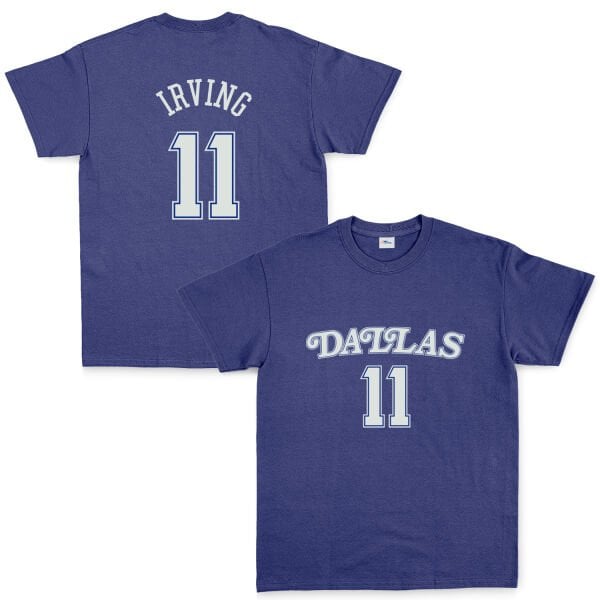Kyrie Irving 11 Dallas Forma Tişört S - İndigo Mavisi