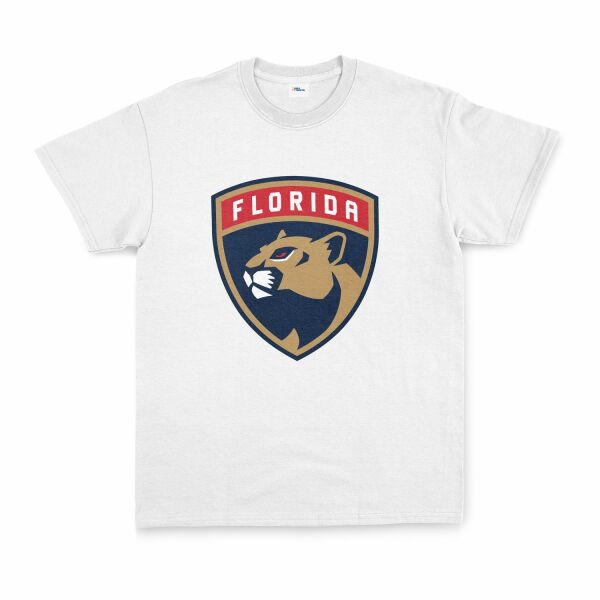 Florida Panthers Shield Tişört S - Beyaz