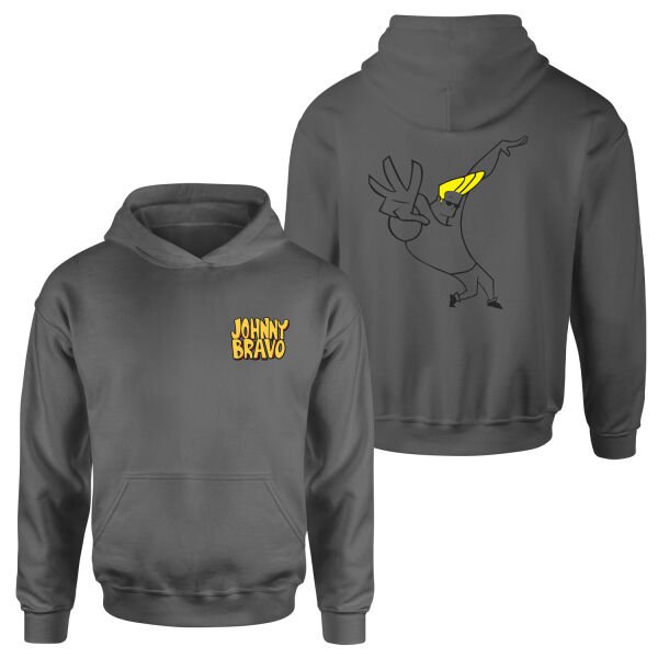 Man I’m Pretty | Johnny Bravo Hoodie XXL - Füme