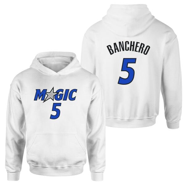 Paolo Banchero 5 Magic Forma Hoodie L - Beyaz