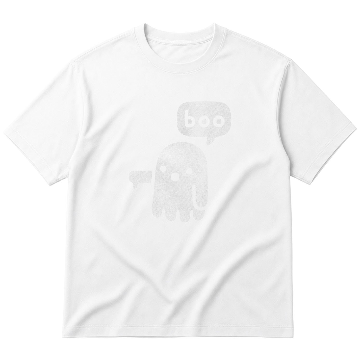 Boo! Oversize Tişört L - Beyaz