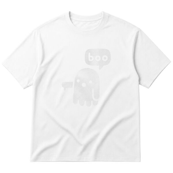 Boo! Oversize Tişört L - Beyaz