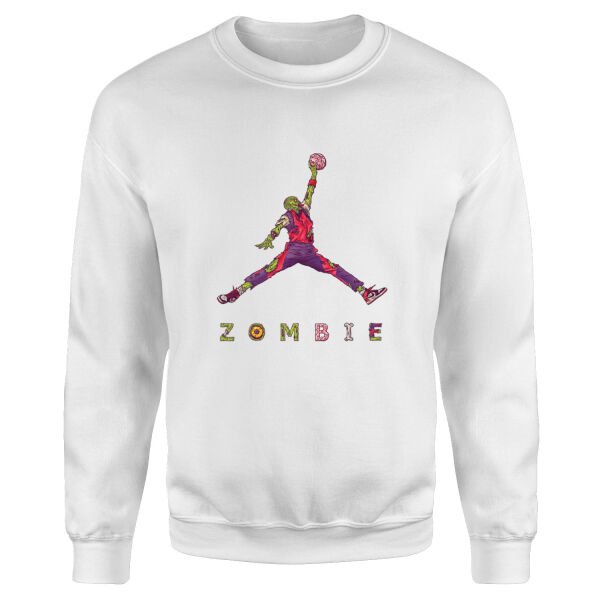 Air Jordan Zombie Sweatshirt L - Beyaz