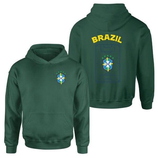 Brezilya Dünya Kupası 2026 Hoodie S - Nefti Yeşili