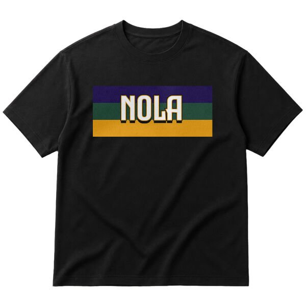NOLA Oversize Tişört L - Siyah