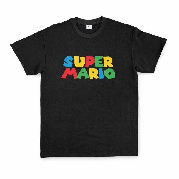 Super Mario Tişört S - Siyah