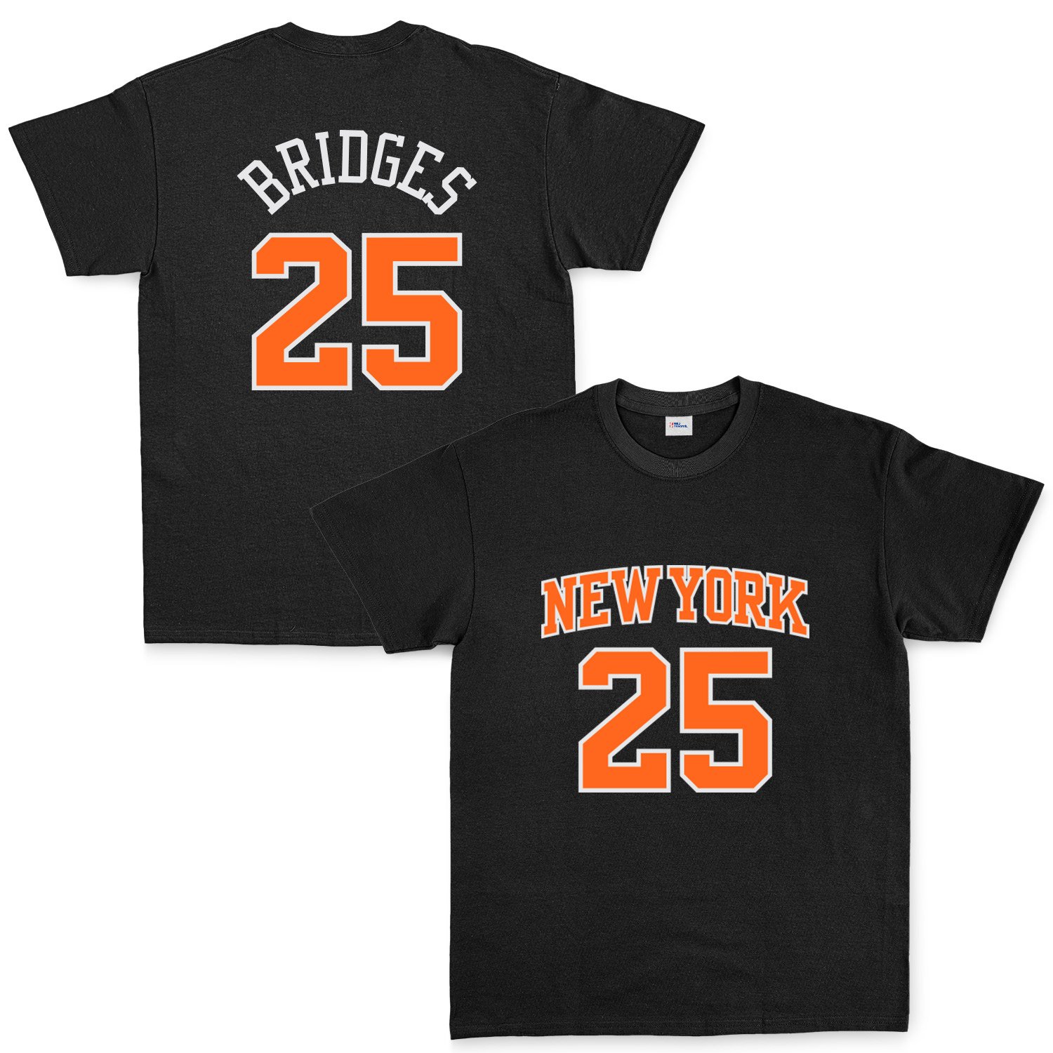 Mikail Bridges 25 New York Jersey Tişört XL - Siyah