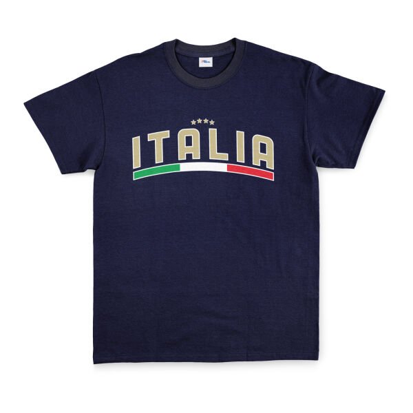 Italia Tricolore Tişört L - İndigo Mavisi
