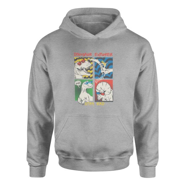 Dinosaur Explorer Hoodie M - Gri