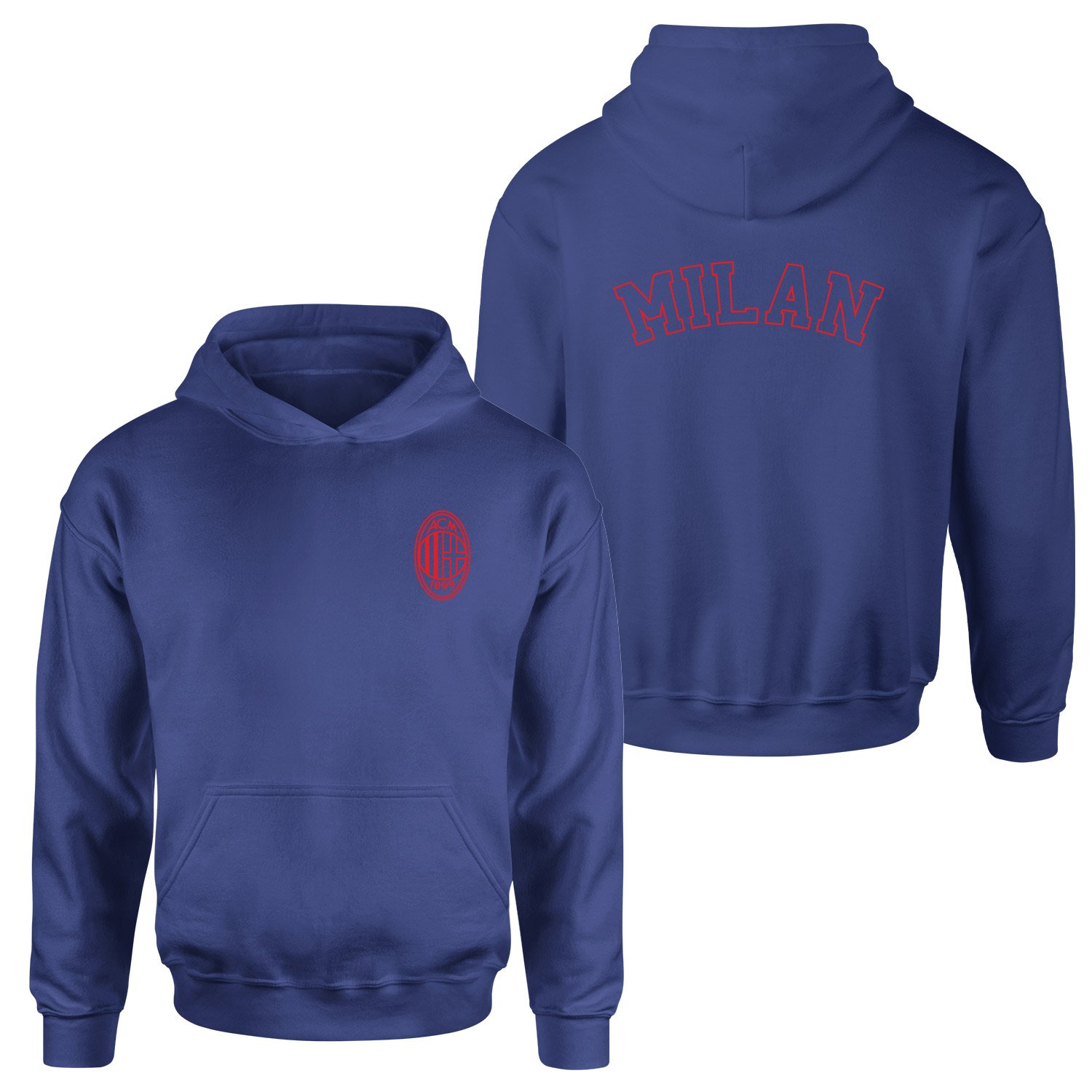 Sempre Milan Hoodie XL - İndigo Mavisi