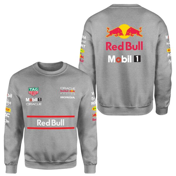 Red Bull Racing Teamline 2025 Sweatshirt M - Gri | OUTLET