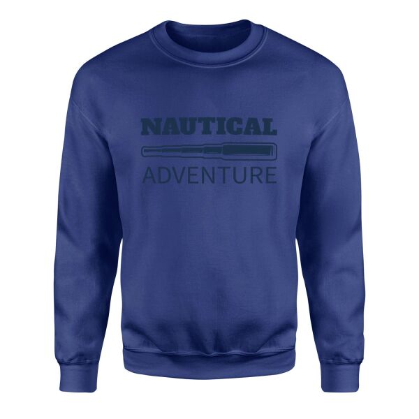 Nautical Adventure Denizci Sweatshirt M - İndigo Mavisi