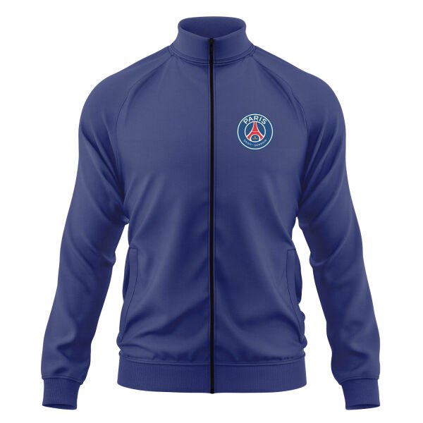 Paris Saint Germain Fermuarlı Sweatshirt S - İndigo Mavisi