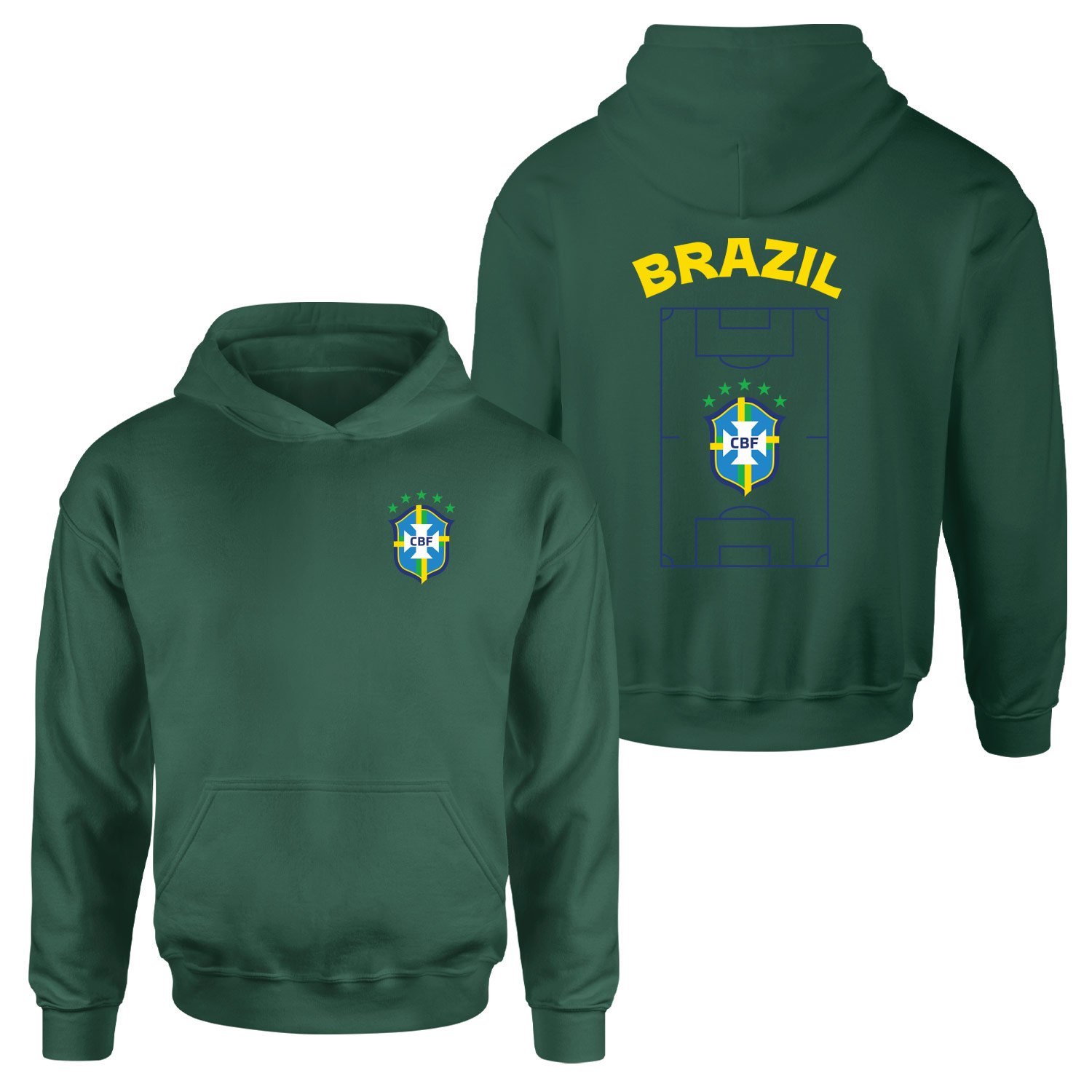 Brezilya Dünya Kupası 2026 Hoodie L - Nefti Yeşili