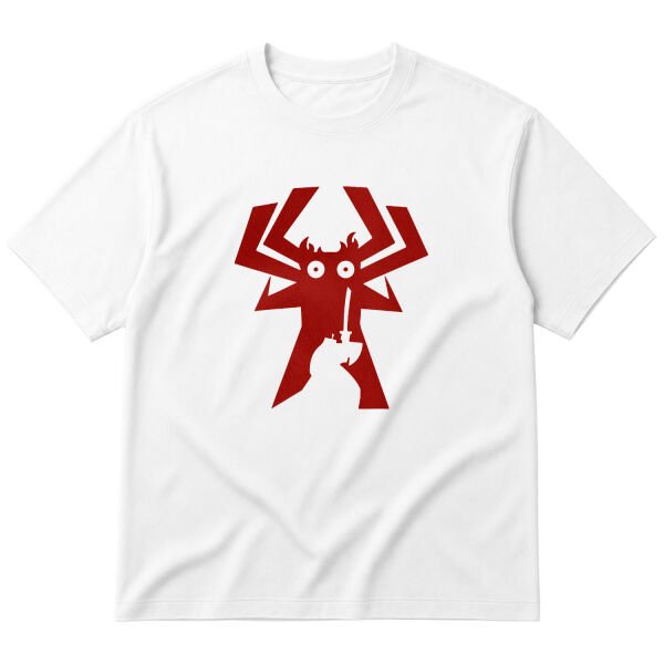 Samurai Jack Oversize Tişört M - Beyaz