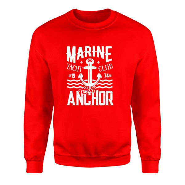 Old Anchor Sweatshirt S - Kırmızı