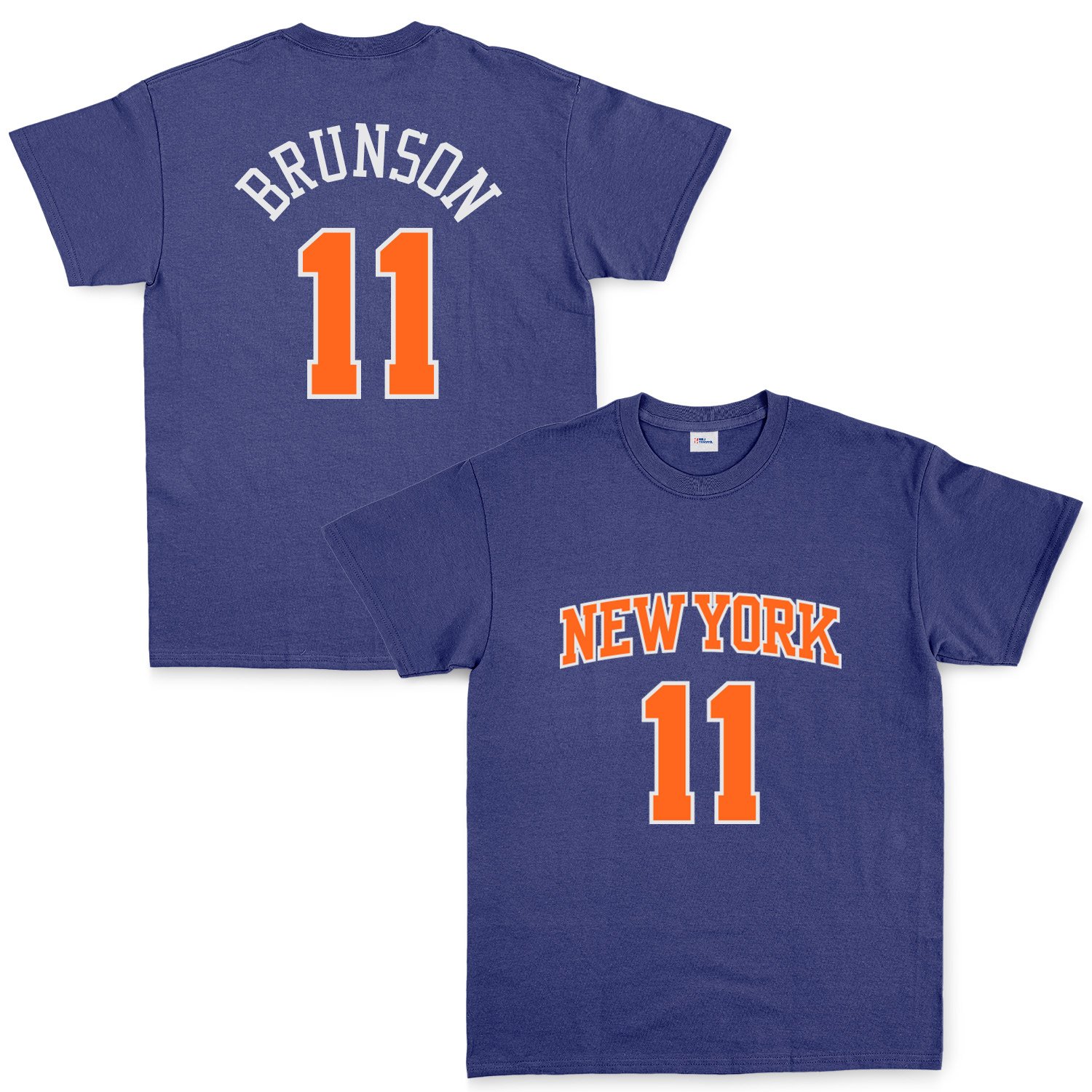 Jalen Brunson 11 New York Tişört S - İndigo Mavisi
