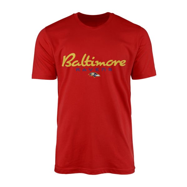 Baltimore Ravens Charm City Tişört XL - Kırmızı