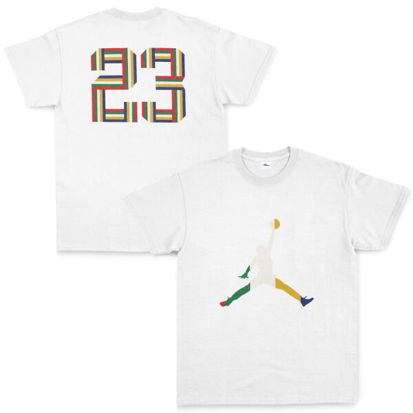 Air Jordan 23 PRISM Tişört XXL - Beyaz