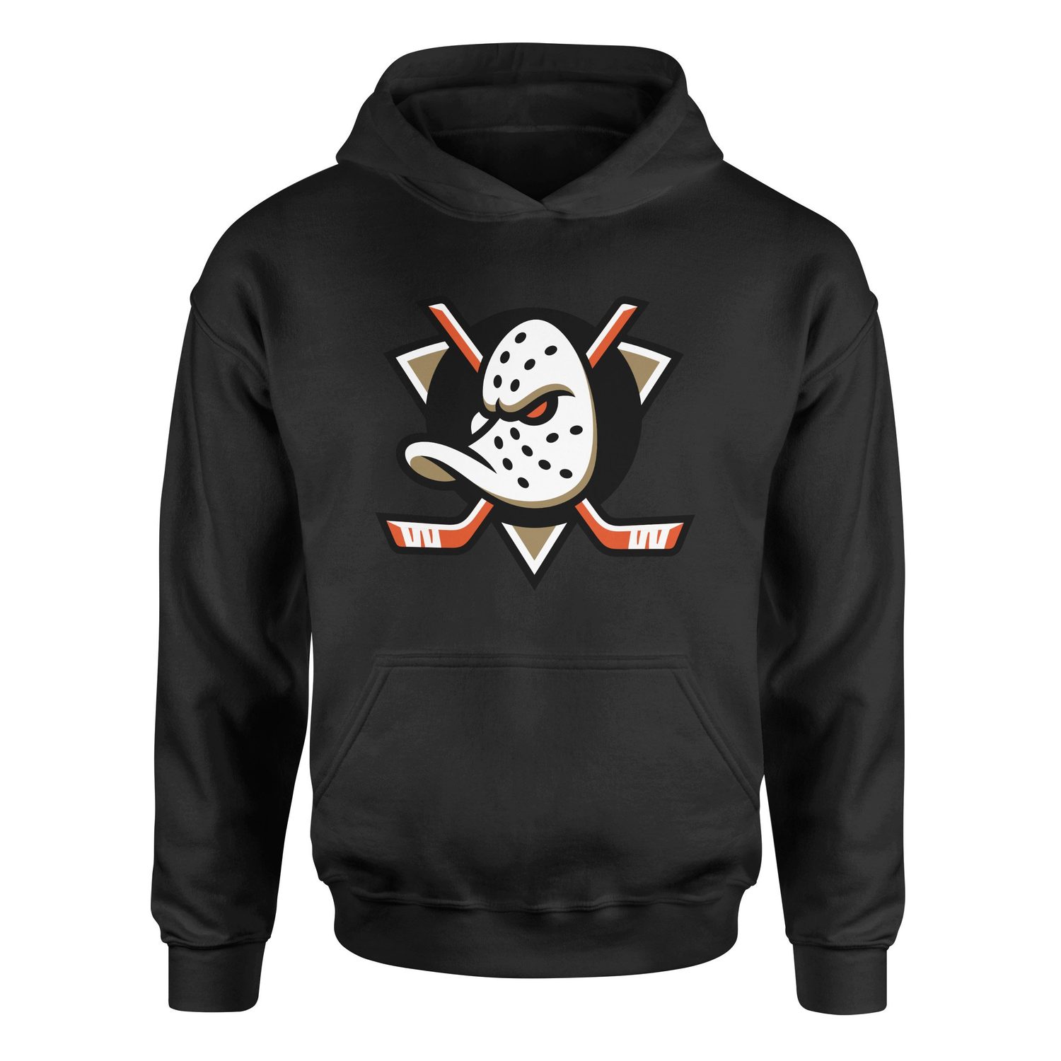 Anaheim Ducks Shield Hoodie XXL - Siyah